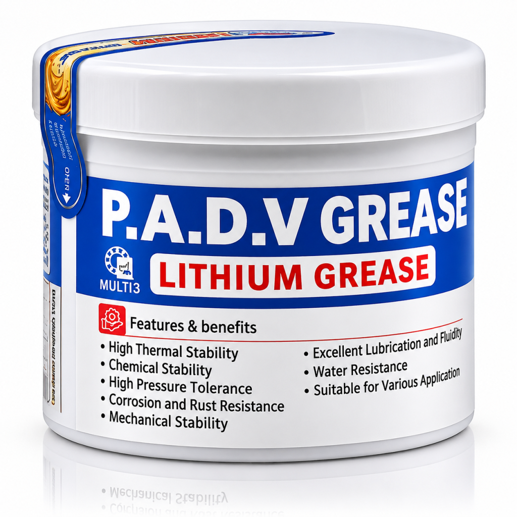 گریس لیتیوم آلمانی ۴۰۰ گرمی PADV مدل MULTI3/0.4 با بسته‌بندی پلاستیکی